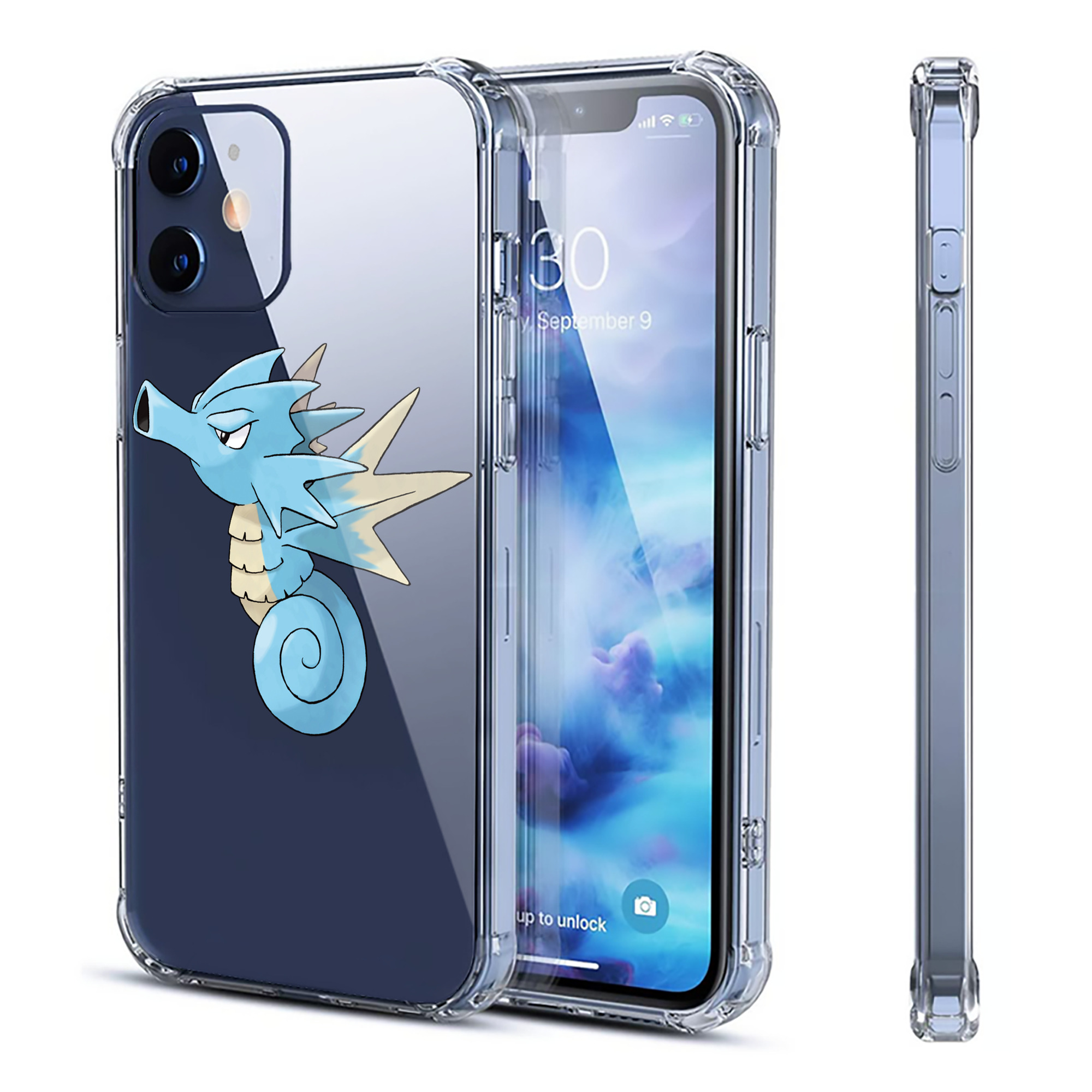 （画像用） ポケットモンスター Pokémon 【iPhone 12シリーズ対応】透明スマホケース（クリアソフトケース）